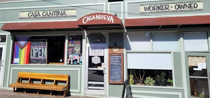 The storefront of Casa Nueva on West State Street