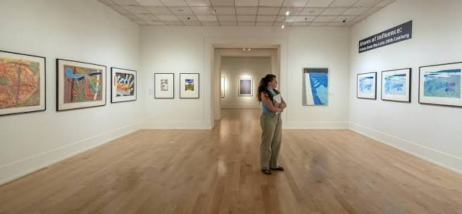 A gallery inside the Kennedy Museum of Art